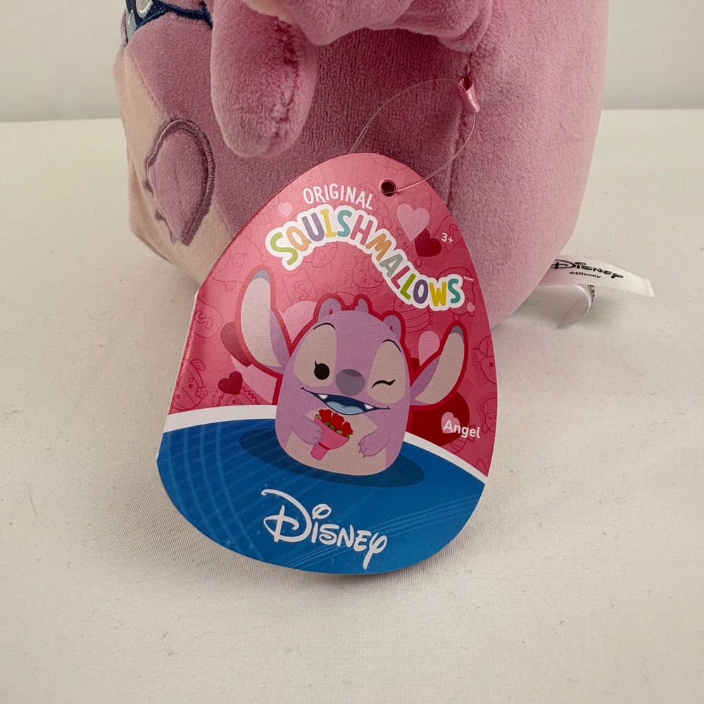 Disney Squishmallows Lilo & Stitch Angel Valentine Rose Pink Plush‎ 8 inch NWT - Picture 3 of 7